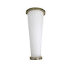Oxygen Lighting 2-581-130 One Light Energy Efficient Fluorescent Wall Sconce in Satin Brass Finish - Discount Lighting Fixtures