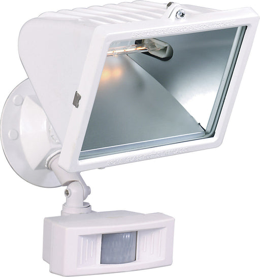 Nuvo Lighting 76-508 One Light Exterior Outdoor Motion Halogen Flood in White Finish - Quality Discount Lighting