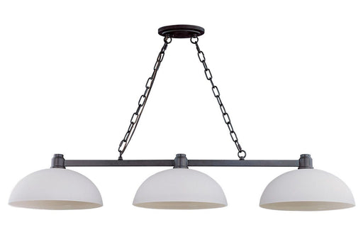 Z-Lite Lighting 314-3-BRZ Chelsey Collection Three Light Hanging Island Billiard Chandelier in Bronze Finish