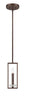 Designers Fountain Lighting 84330-FBZ Fieldhouse Collection One Light Hanging Mini Pendant in Flemish Bronze Finish