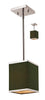 Z-Lite Lighting 197-6 Rego Collection One Light Hanging Mini Pendant or Semi Flush Ceiling Mount in Brushed Nickel Finish