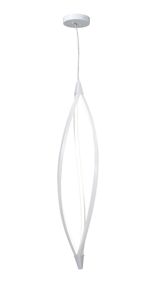 Elan by Kichler Lighting 83480 Meridian Collection LED Hanging Pendant Chandelier in White Finish
