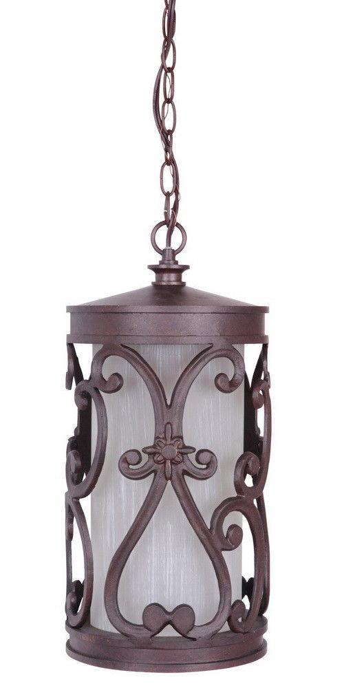 Craftmade Lighting Z5321-98-LED Glendale Collection LED Exterior Outdoor Hanging Pendant Lantern in Aged Bronze Finish