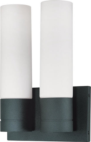 Nuvo Lighting 60-2939 Link Collection Two Light Wall Sconce in Textured Black Finish - Quality Discount Lighting