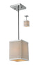 Z-Lite Lighting 194-6 Rego Collection One Light Mini Pendant or Semi Flush Ceiling Mount in Polished Chrome Finish