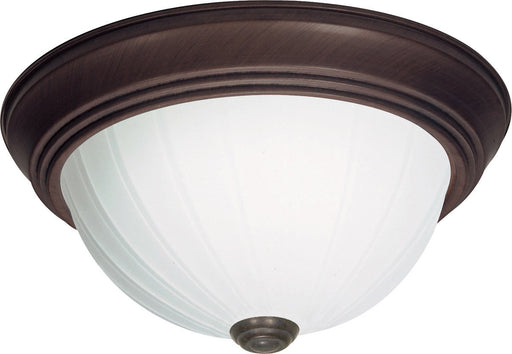 Nuvo Lighting 60-451 Signature Collection Three Light Energy Star Efficient GU24 Flush Ceiling Mount in Old Bronze Finish