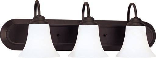 Nuvo Lighting 60-1934 Dupont Collection Three Light Energy Star Efficient GU24 Bath Vanity Wall Fixture in Dark Chocolate Bronze Finish