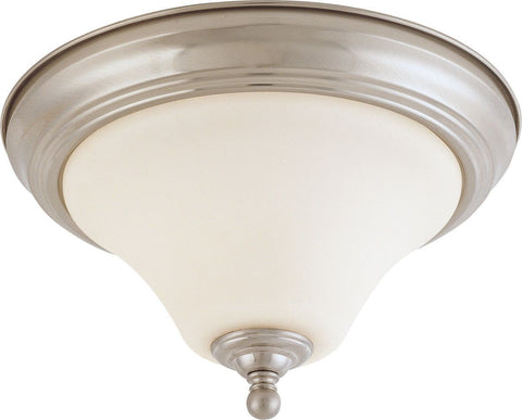 Nuvo Lighting 60-41904 Dupont Collection One Light Energy Star Efficient LED GU24 Flush Ceiling Mount in Brushed Nickel Finish