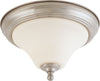Nuvo Lighting 60-41904 Dupont Collection One Light Energy Star Efficient LED GU24 Flush Ceiling Mount in Brushed Nickel Finish
