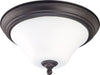 Nuvo Lighting 60-41925 Dupont Collection Two Light Energy Star Efficient LED GU24 Flush Ceiling Mount in Dark Chocolate Finish