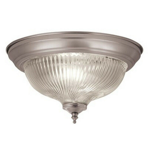 Trans Globe Lighting 202866 BN One Light Flush Ceiling Fixture in Brushed Nickel Finish