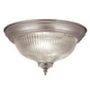 Trans Globe Lighting 202866 BN One Light Flush Ceiling Fixture in Brushed Nickel Finish