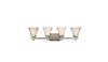 Trans Globe Lighting 20414 BN Four Light Bath Wall in Brushed Nickel Finish