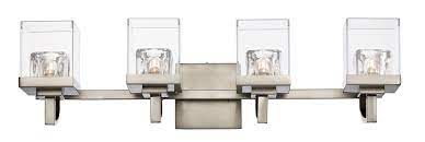 Trans Globe Lighting 21234 BN Four Light Bath Wall in Brushed Nickel Finish