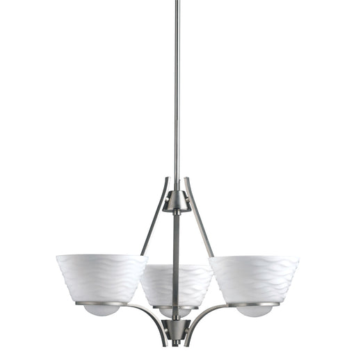 Aztec by Kichler Lighting 34964 Three Light Daphne Collection Hanging Chandelier in Brushed Nickel Finish