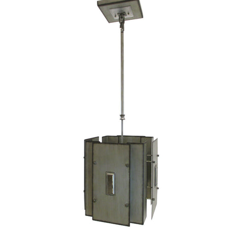 Kalco Lighting 2626 SV One Light Hanging Mini Pendant in Aged Silver Finish