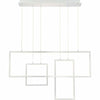 Quoizel Lighting ASH29637C Integrated LED Hanging Linear Pendant Chandelier in Brushed Aluminum Finish