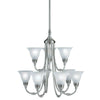 Aztec by Kichler Lighting 34250 Nine Light Hanging Chandelier in Antique Pewter Finish