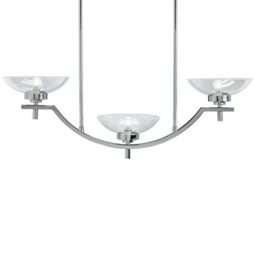 Aztec by Kichler Lighting 34544 Three Light Contemporary Hanging Linear Pendant Chandelier in Polished Chrome Finish