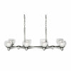 Aztec by Kichler Lighting 34548 Eight Light Contemporary Hanging Linear Chandelier in Brushed Nickel Finish
