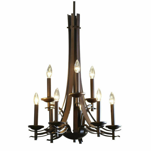 Aztec 34566 by Kichler Lighting Nine Light Hanging Chandelier in Aged Bronze Iron Finish