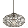 Kichler Lighting 34795 Krystal Ice Collection Oval One Light Hanging Pendant in Olde Bronze Finish