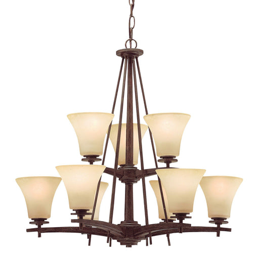 Aztec 34960 by Kichler Lighting Ashton Collection Nine Light Hanging Chandelier in Canyon Slate Finish