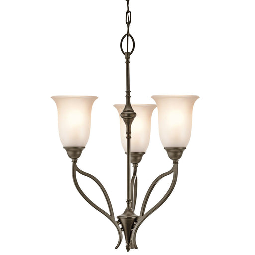 Aztec 34969 by Kichler Lighting Wayland Collection Three Light Chandelier in Shadow Bronze Finish