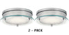 BLACK FRIDAY DEAL - Krystal Ice LED Dual Mount (2 Pack) - Flush or Recessed Fixture in Chrome Finish