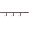 CE 38638 Three Light Linear Line Voltage Track Kit in Antique Bronze Finish