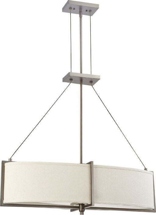 Nuvo Lighting 60-4047 Portia Collection Oval Four Light Energy Star Efficient Fluorescent GU24 Chandelier in Hazel Bronze Finish