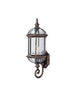 Trans Globe Lighting 4180 BG One Light Outdoor Wall Mount Lantern in Black Gold Finish