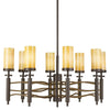 Kichler Lighting 42187OZ Eight Light Millry Collection Hanging Chandelier in Olde Bronze Finish