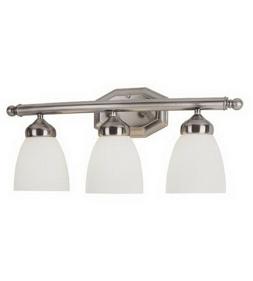 Trans Globe Lighting PL-42513-BN-LED Three Light Bath Vanity Wall Mount in Brushed Nickel Finish