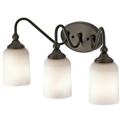 Kichler Lighting 45552 OZ Three Light Bath Vanity Wall Mount in Olde Bronze Finish