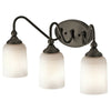 Kichler Lighting 45552 OZ Three Light Bath Vanity Wall Mount in Olde Bronze Finish