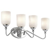 Kichler Lighting 45553 CH Four Light Bath Vanity Wall Mount in Polished Chrome Finish