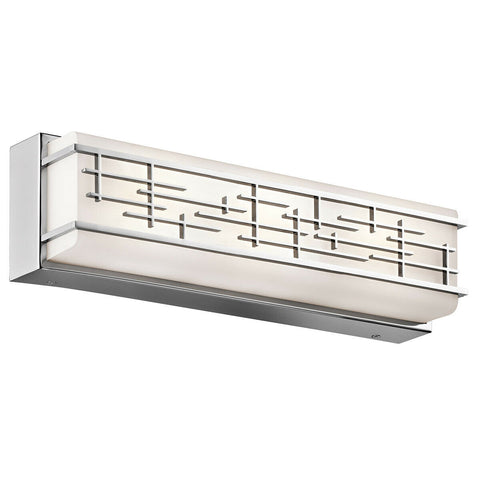 Kichler Lighting 45829CHLED  Zolon Collection LED Bath Vanity Wall Mount in Polished Chrome Finish