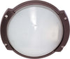 Nuvo Lighting 60-561 Signature Collection One Light Energy Efficient GU24 Exterior Outdoor Bulk Head Wall Lantern in Architectural Bronze Finish