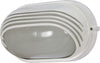 Nuvo Lighting 60-566 Signature Collection One Light Energy Efficient GU24 Exterior Outdoor Bulk Head Wall Lantern in Semi Gloss White Finish