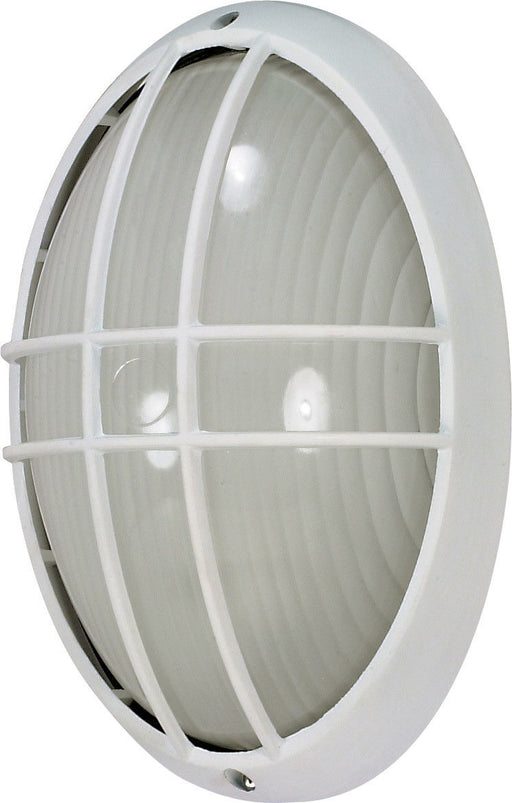 Nuvo Lighting 60-4572-LED Signature Collection One Light Exterior Outdoor Wall or Ceiling Fixture in White Finish