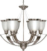 Nuvo Lighting 60-616 Palladium Collection Six Light Chandelier in Smoked Nickel Finish
