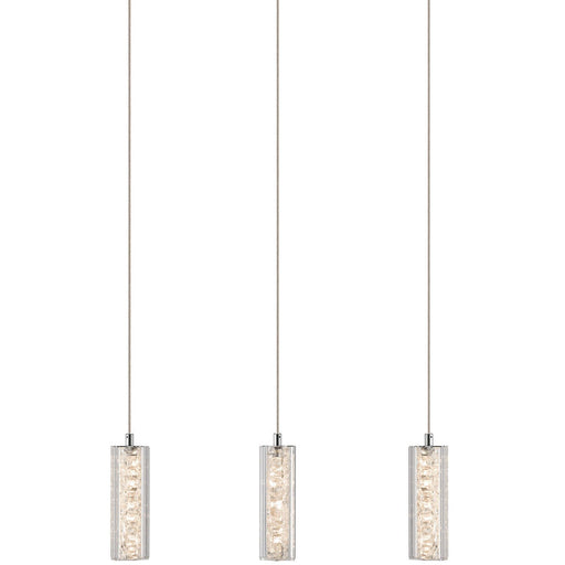 Elan by Kichler Lighting 83008 Neruda Collection Three Light Hanging Pendant Chandelier in Polished Chrome Finish