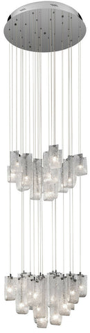 Elan by Kichler Lighting 83095 Zanne Collection Thirty Light Hanging Pendant Chandelier in Polished Chrome Finish