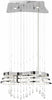 Elan by Kichler Lighting 83120 Kascade Collection Integrated LED Hanging Pendant Chandelier in Polished Chrome Finish
