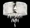Elan by Kichler Lighting 83585 Angelique Collection Five Light Flush Mount Drum Ceiling Light in Polished Chrome Finish