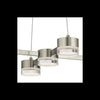 Elan by Kichler Lighting 83706 Avenza Collection LED Five Light Hanging Pendant Chandelier in Brushed Nickel Finish