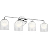Elan by Kichler Lighting 84060 Beryl Collection Four Light LED Bath Vanity Wall Light in Polished Chrome Finish