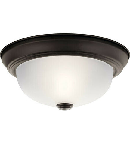 Trans Globe Lighting CB-1990TW BZ Parlor Collection TWO PACK LED Flush Ceiling Fixtures in Bronze Finish