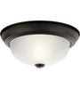 Trans Globe Lighting CB-1990TW BZ Parlor Collection TWO PACK LED Flush Ceiling Fixtures in Bronze Finish